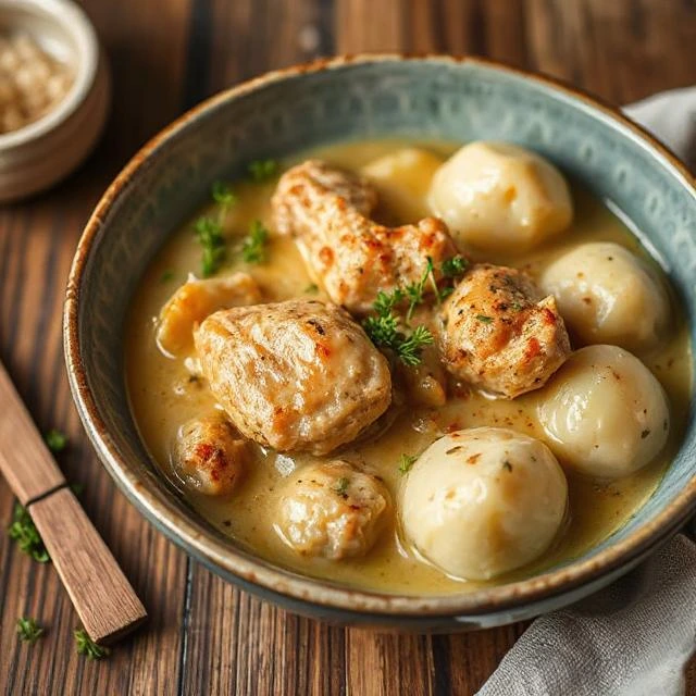 "Hands rolling out buttermilk dumpling dough on a floured surface for traditional Southern chicken and dumplings."