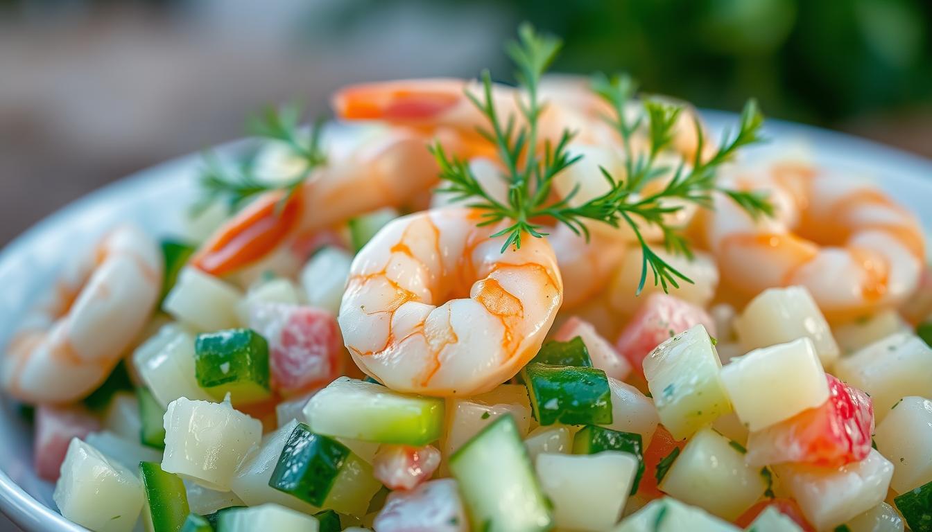 Creamy Cucumber Shrimp Salad