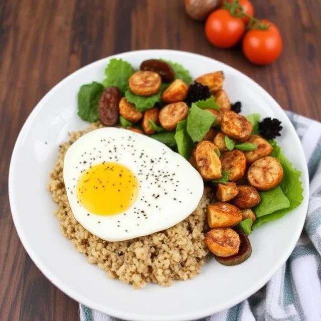 "Low-carb keto lunch recipes including avocado spinach salad, grilled chicken lettuce wraps, and cauliflower rice bowls."
