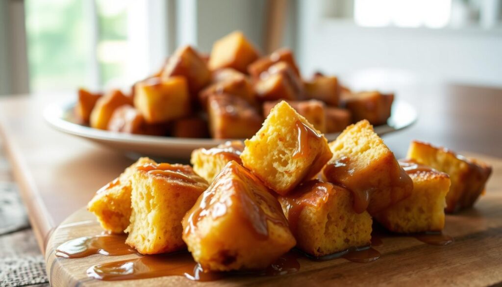 Cinnamon Roll French Toast Bites