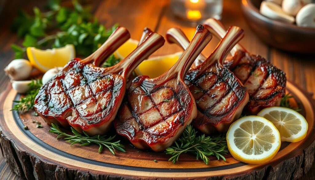 making lamb chops