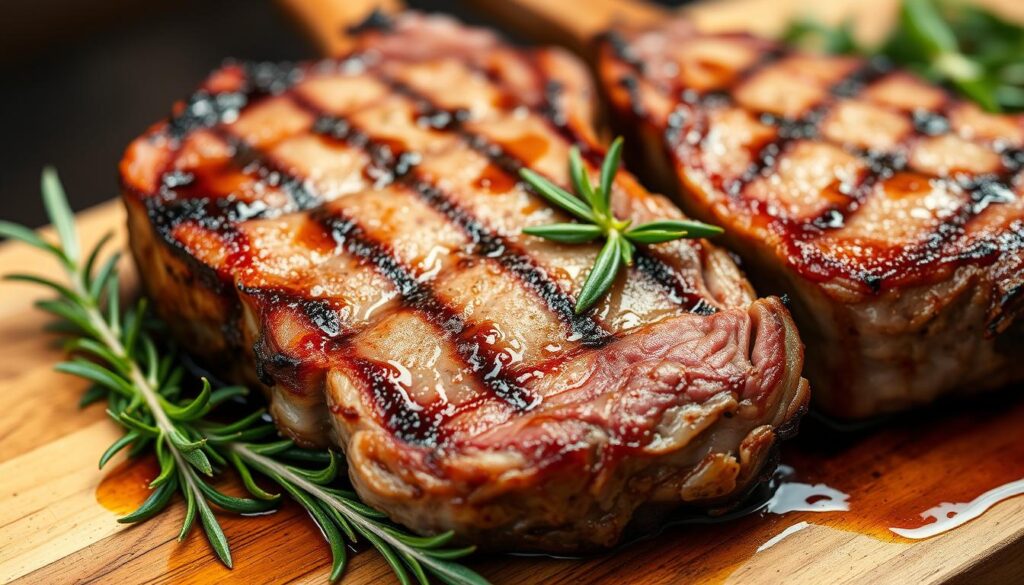 making lamb chops
